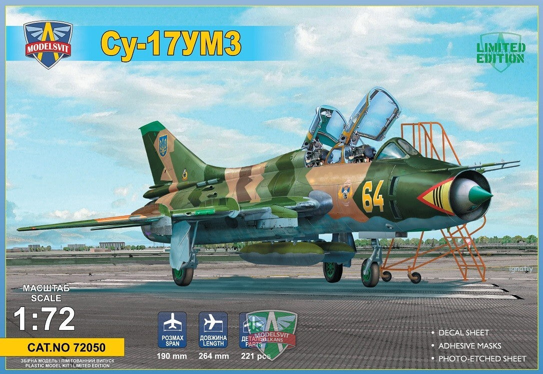 ModelSvit 1/72 Su-17UM3 advanced two-seat trainer Plastic Model Kit