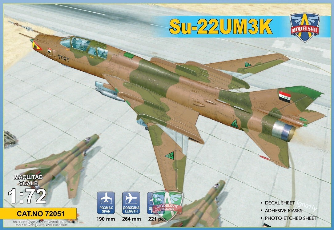 ModelSvit 1/72 Su-22UM3K advanced two-seat trainer (Export version) Plastic Model Kit