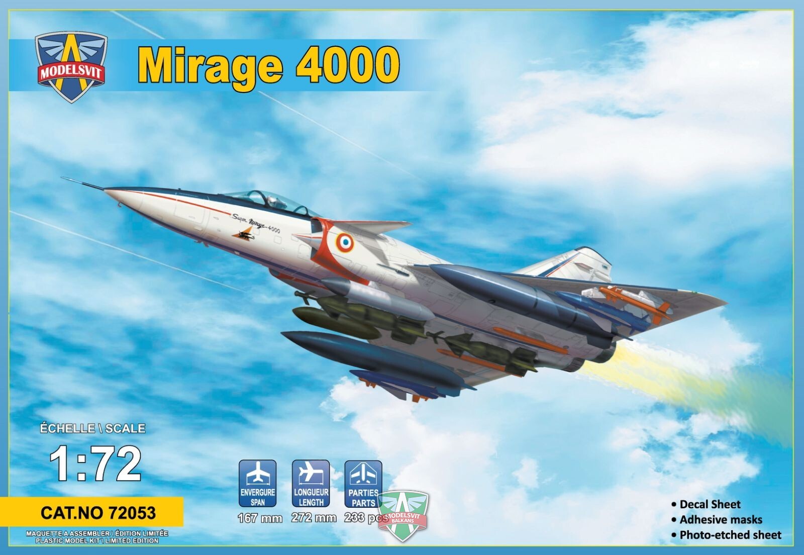 ModelSvit 1/72 Mirage 4000 Plastic Model Kit