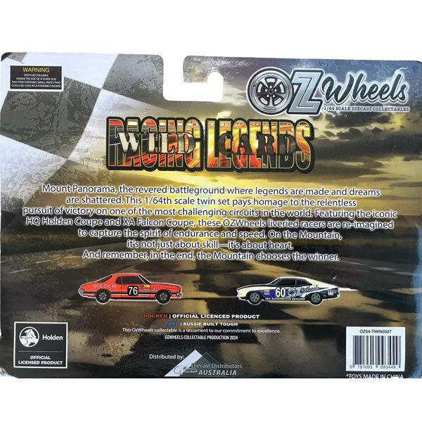 OZ WHEELS RACING LEGENDS Holden HQ Coupe & Ford XA Coupe 1/64