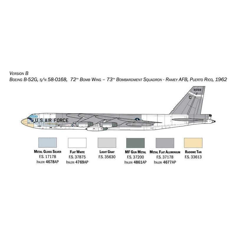 ITALERI 1/72 B-52G Stratofortress Early Version with Hound