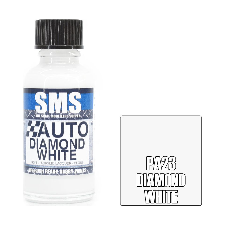 SMS Auto Colour DIAMOND WHITE Lacquer Gloss 30ml