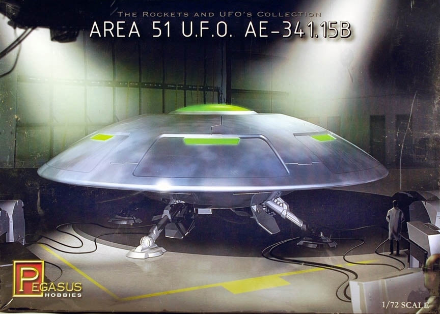 Pegasus 1/72 Area 51 UFO A.E.-341.15B Plastic Model Kit [9100]