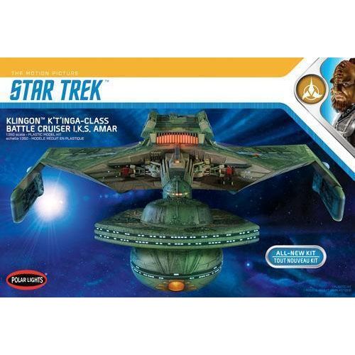 Polar Lights 1/350 Star Trek Klingon Kâ€™tâ€™inga Plastic Model Kit