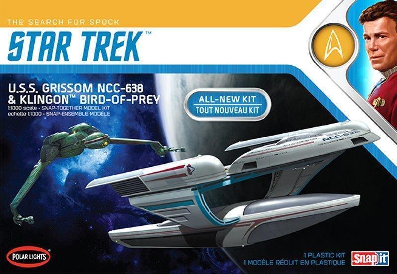 Polar Lights 1/1000 Star Trek U.S.S. Grissom / Klingon BoP (2-pack) Plastic Model Kit