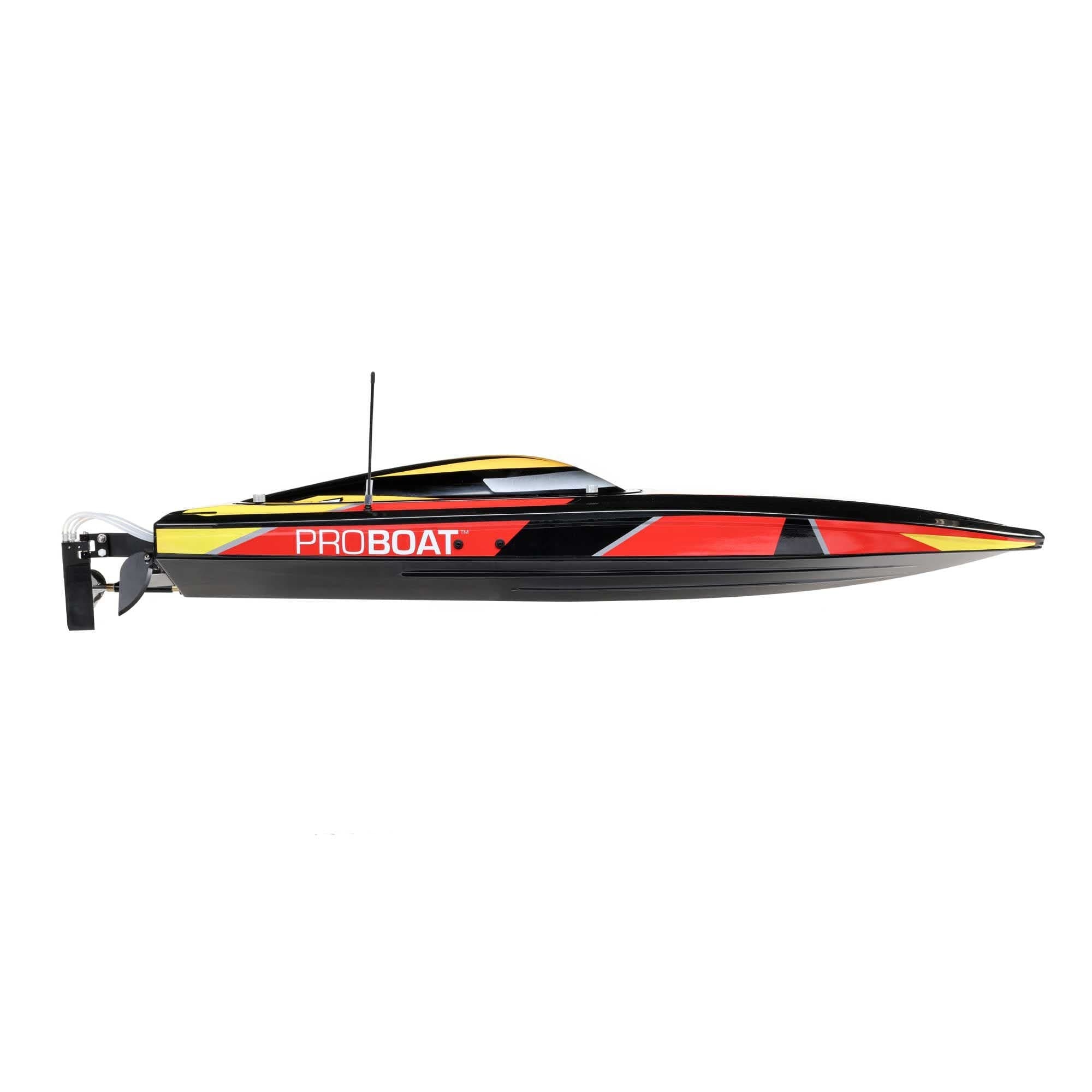 PRO BOAT Sonicwake V2 36inch DeepV Boat, RTR, Black, PRB08032V2T1