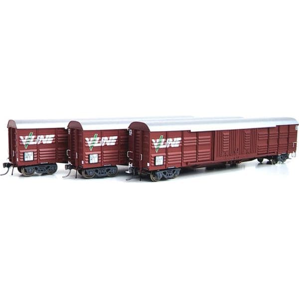 ON TRACK MODELS HO RLEX-04 56' Victorian Louvre Vans 3 Pack