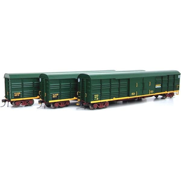 ON TRACK MODELS HO VLRX-04 56' Victorian Louvre Vans 3 Pack