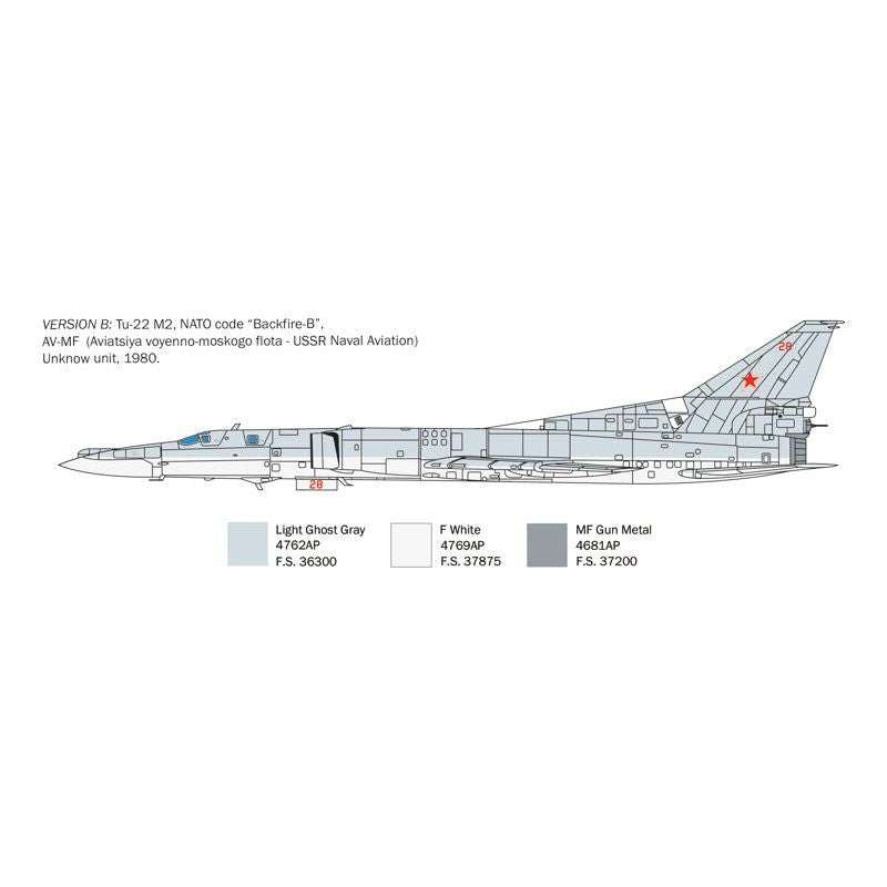 ITALERI 1/72 Tu-22M2 Backfire-B