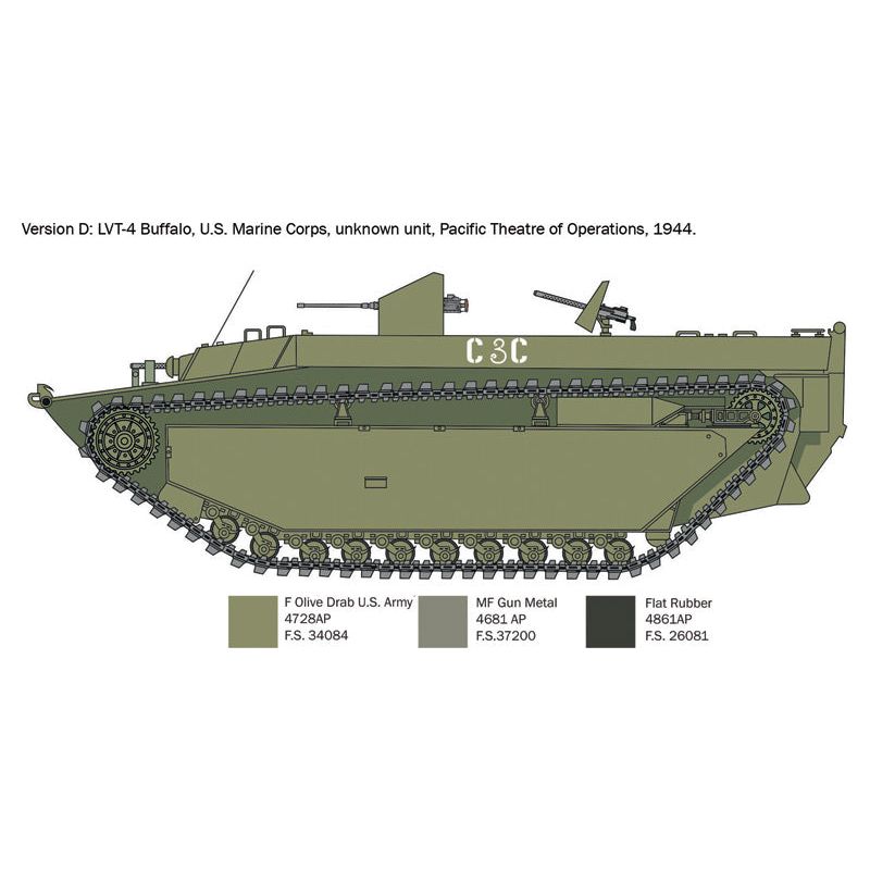 ITALERI 1/35 LVT-4 Water Buffalo (ETO)