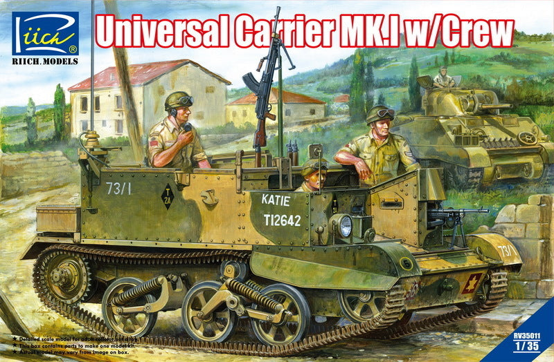 Riich Models 1/35 Universal Carrier Mk.1 w/crew (Full interior) Plastic Model Kit