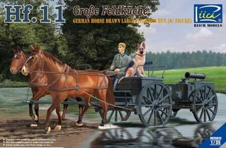 Riich Models 1/35 German Horses Drawn Large Field Kitchen Hf.11 Plastic Model Kit