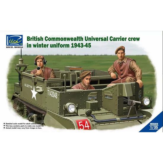 Riich Models 1/35 British Commonwealth Universal Carrier crew in winter uniform 1943-1945