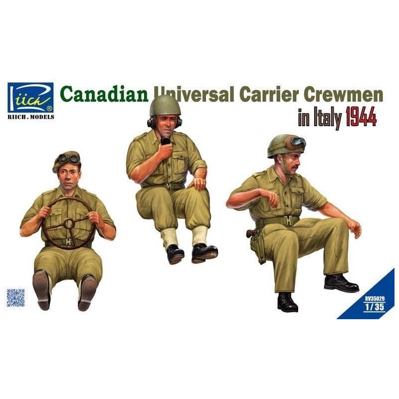 Riich Models 1/35 Canadian Universal Carrier Crewmen, Italy Campaign 1944 Plastic Model Kit