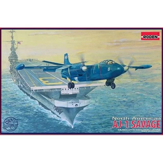 Roden 1/72 North American AJ-1 Savage Plastic Model Kit