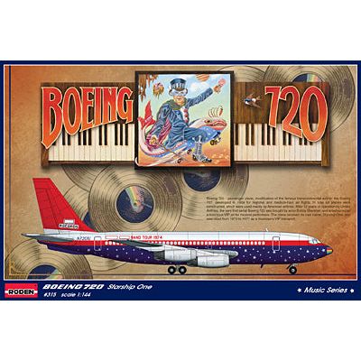 Roden 1/144 Boeing 720 ELTON JOHN 1974 Plastic Model Kit