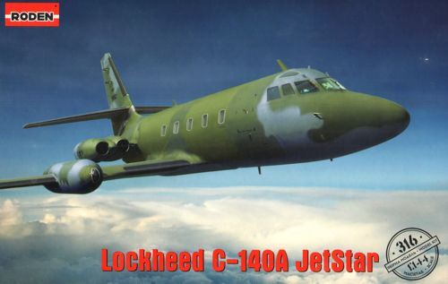 Roden 1/144 Lockheed C-140A Jetstar Plastic Model Kit