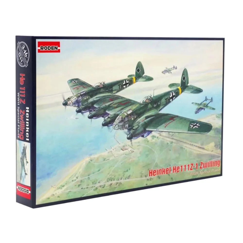 Roden 1/144 Heinkel He111Z-1 Zwilling Plastic Model Kit