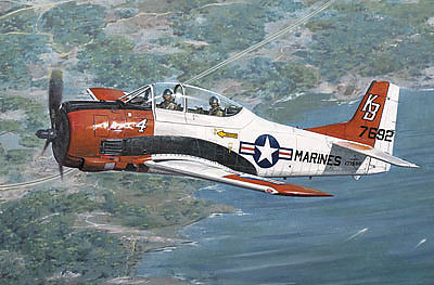 Roden 1/48 North American T-28B Trojan Plastic Model Kit