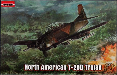 Roden 1/48 North American T-28D Trojan Plastic Model Kit