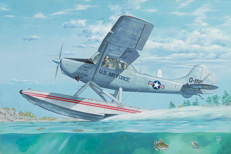 Roden 1/32 L-19/O-1 Bird Dog Floatplane - Plastic Model Kit