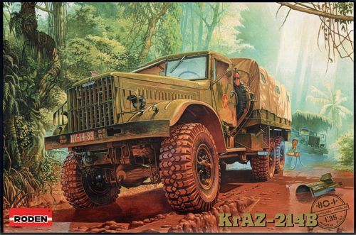 Roden 1/35 KrAZ-214B Plastic Model Kit