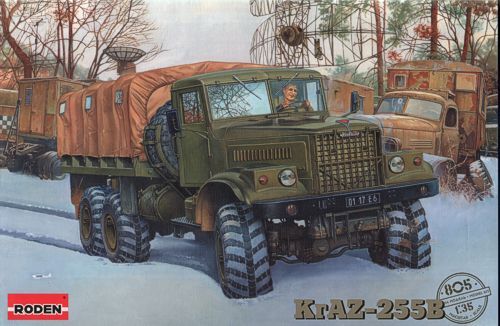 Roden 1/35 KrAZ-255B Plastic Model Kit