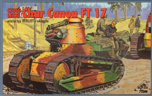 RPM 1/72 Char Canon FT-17 w/turret type BERLIET Plastic Model Kit