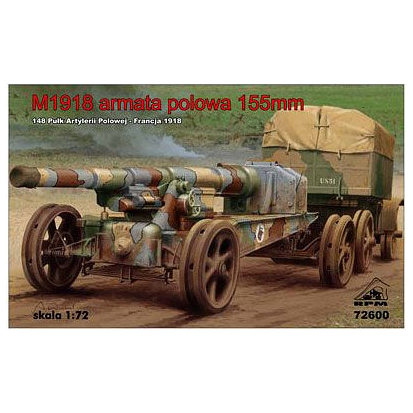 RPM 1/72 M1918 Field gun 155mm France 1918 Plastic Model Kit