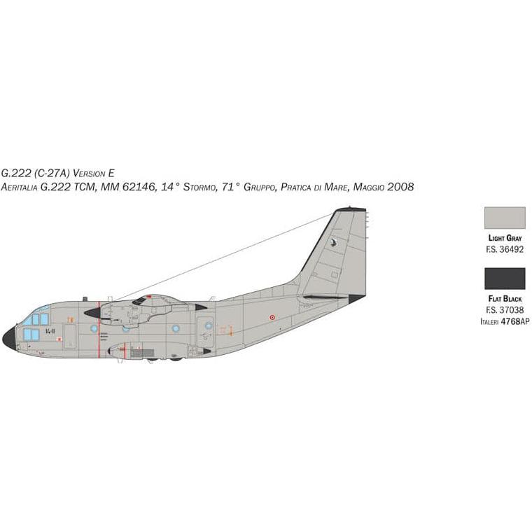 ITALERI 1/72 C-27J/G.222 "Spartan" with Super Decal Sheet