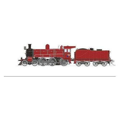 PHOENIX REPRODUCTIONS HO D3 639 Generator on Footplate, Plate Cow Catcher with Staff Exchanger Canadian Red - DCC Sound