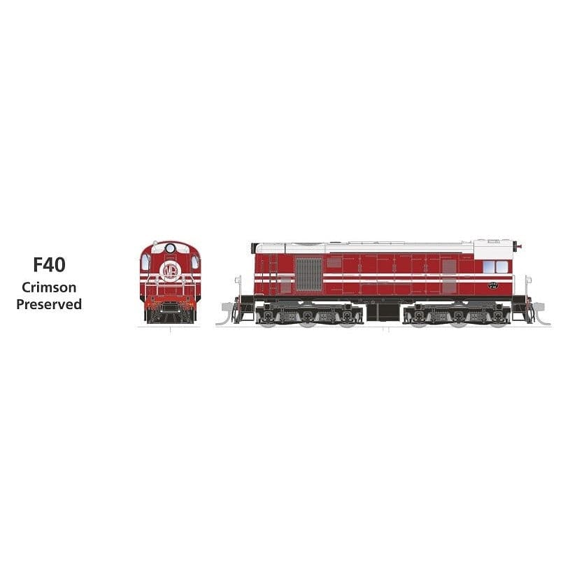 SDS MODELS HO WAGR F Class F40 Crimson Preserved