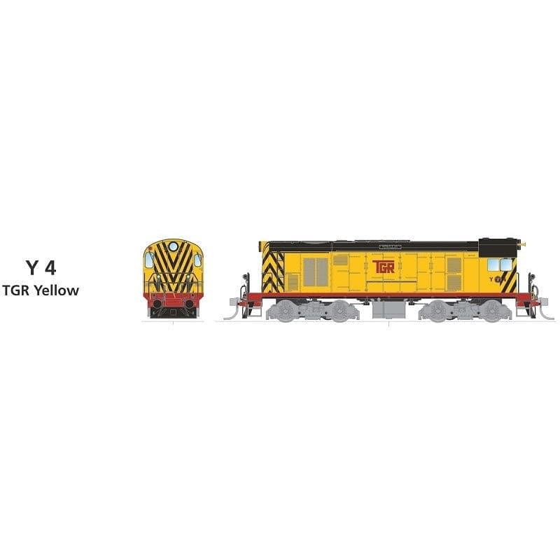 SDS MODELS HOn3.5 TGR Y Class Y4 TGR Yellow DCC Sound