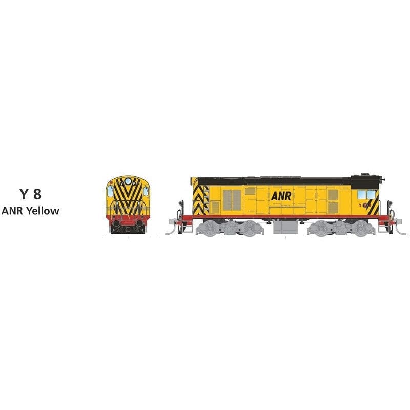 SDS MODELS HO TGR Y Class Y8 ANR Yellow DCC Sound