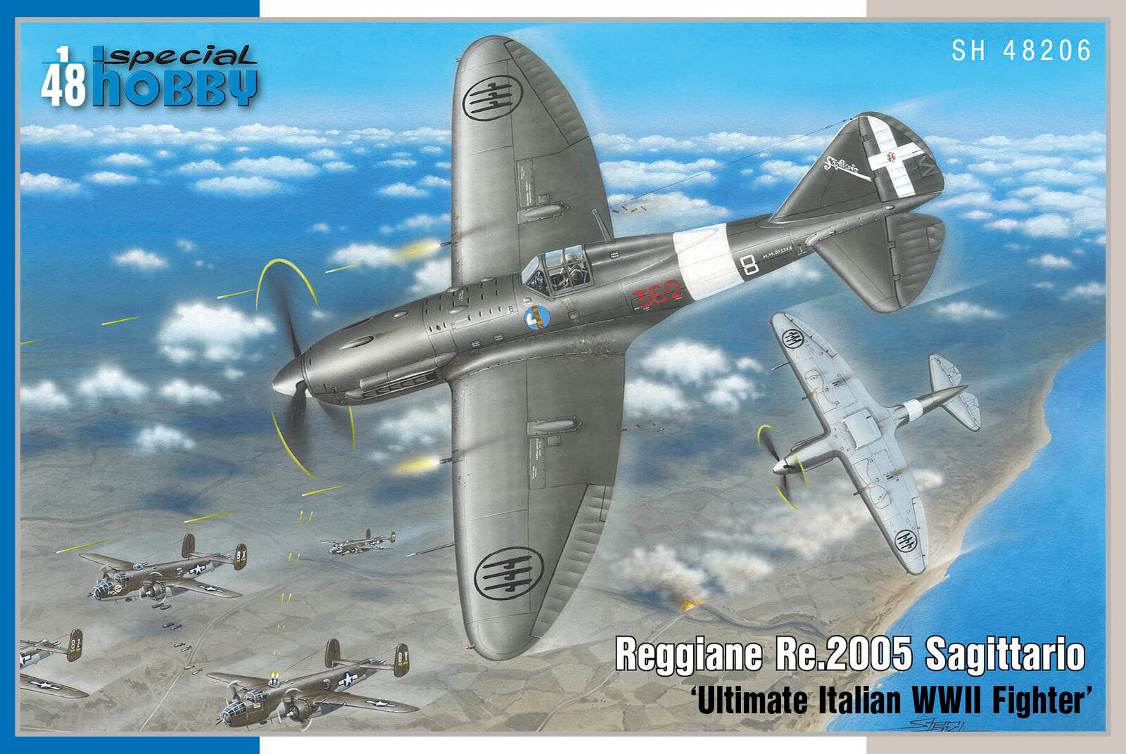 Special Hobby 1/48 Reggiane Re.2005 Sagittario â€˜Ultimate Italian WWII Fighterâ€™ Plastic Model Kit