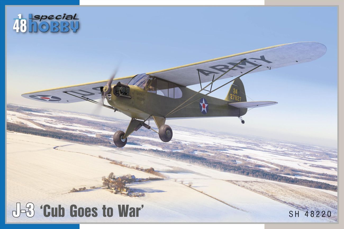 Special Hobby 1/48 J-3 â€˜Cub Goes to Warâ€™ Plastic Model Kit