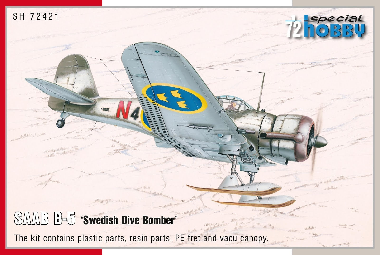 Special Hobby 1/72 SAAB B-5 â€˜Swedish Dive Bomberâ€™ Plastic Model Kit