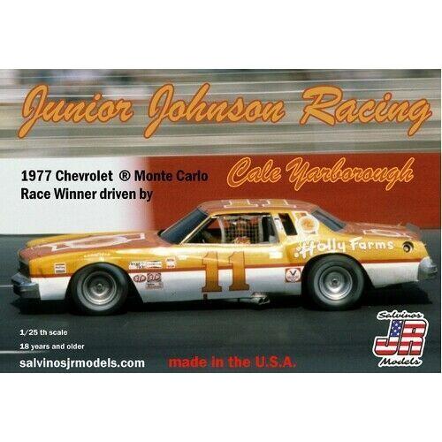 SALVINOS JR JJMC1977NW 1/25 Junior Johnson Racing #11 Chevy 1977 Monte Carlo Plastic Model Kit