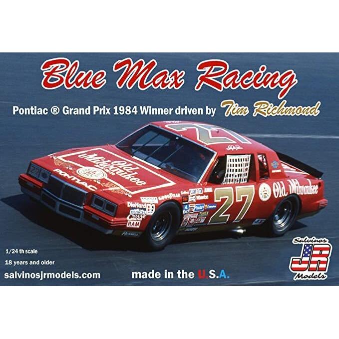 SALVINOS JR BMGP1984NW 1/24 Blue Max Racing 1984 2+2 Driven by Tim Richmond Plastic Model Kit