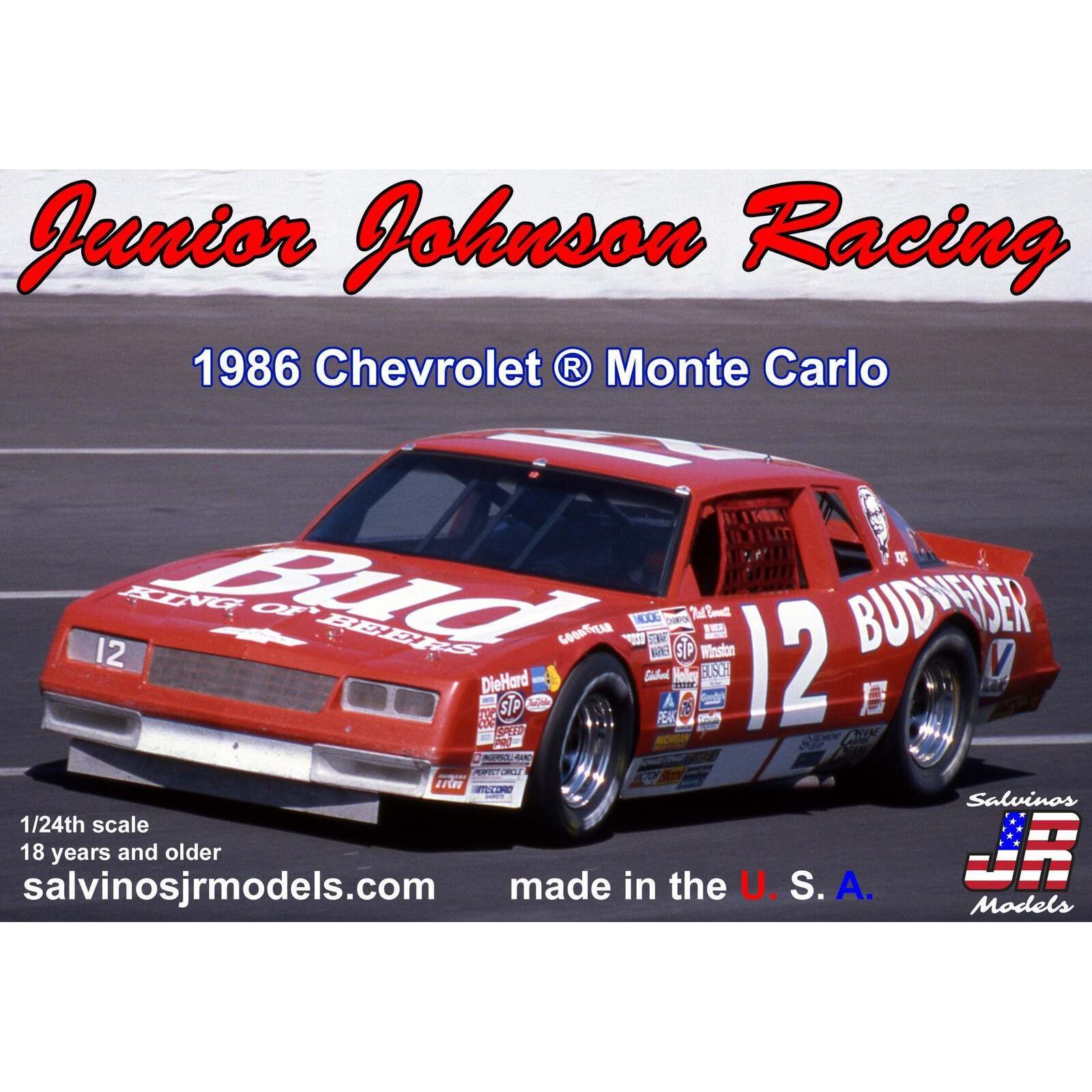 SALVINOS JR JJMC1986NB 1/24 Junior Johnson 1986 Chevrolet Monte Carlo driven by Neil Bonnet