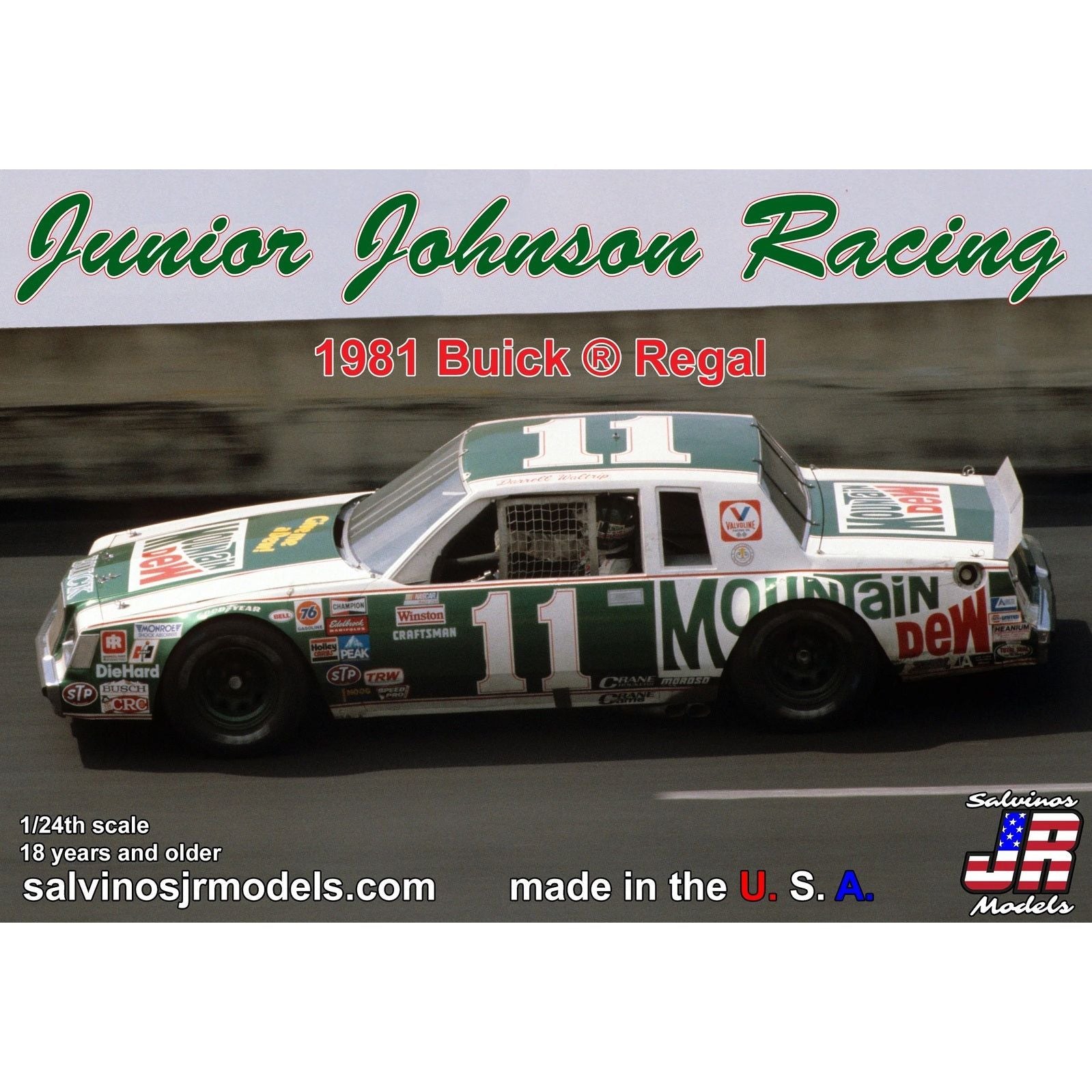 SALVINOS JR 1/24 Junior Johnson Racing 1981 Buick Driven by Darrell Waltrip Plastic Model Kit