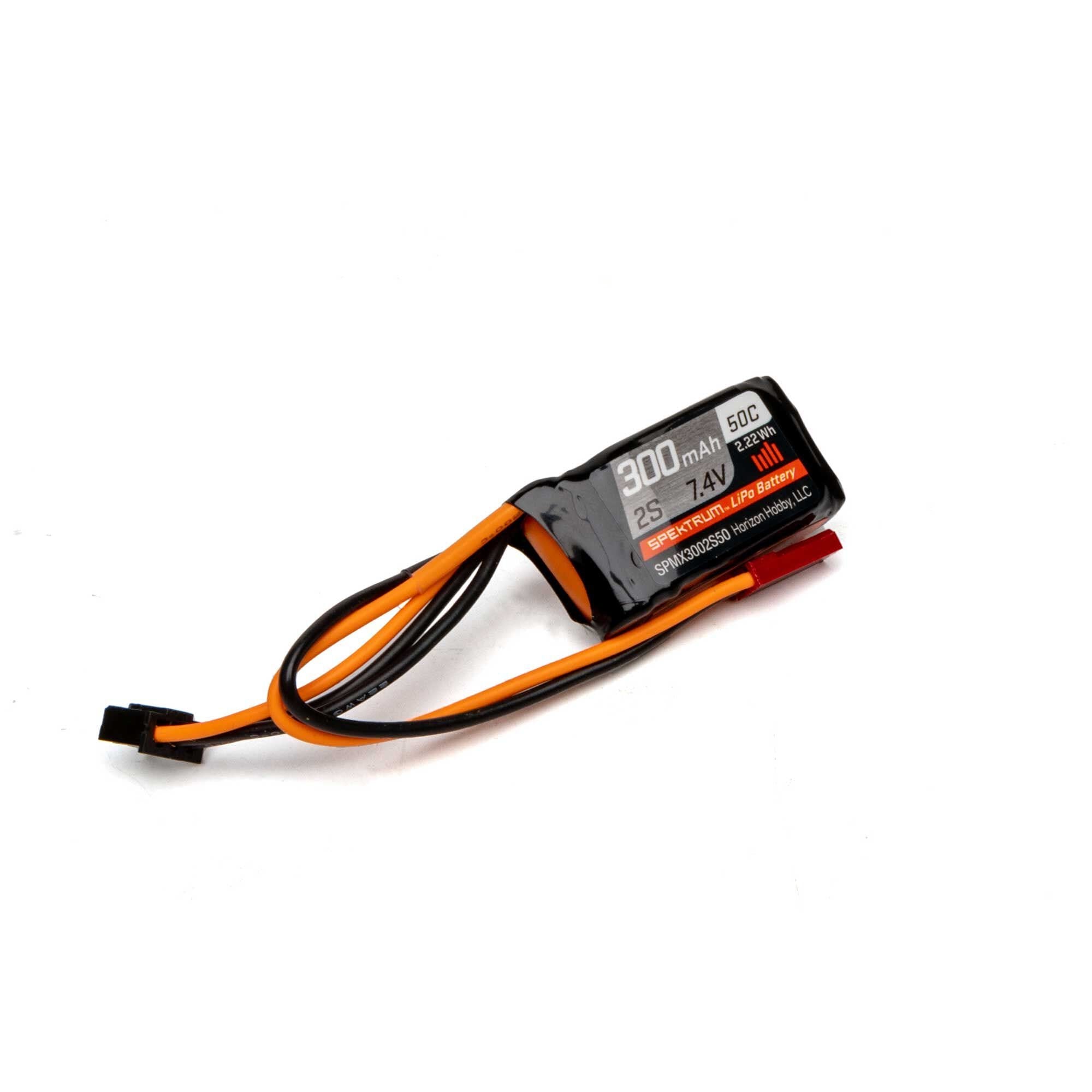 Spektrum 300mAh 2S 7.4V 50C LiPo Battery with JST Connector