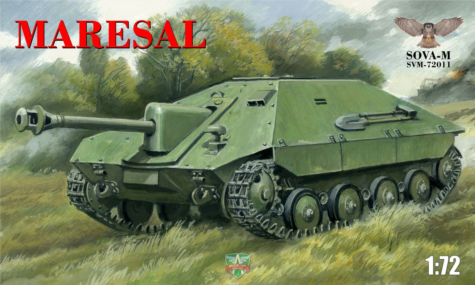 Sova-M 1/72 MARESAL Romanian tank destroyer Plastic Model Kit