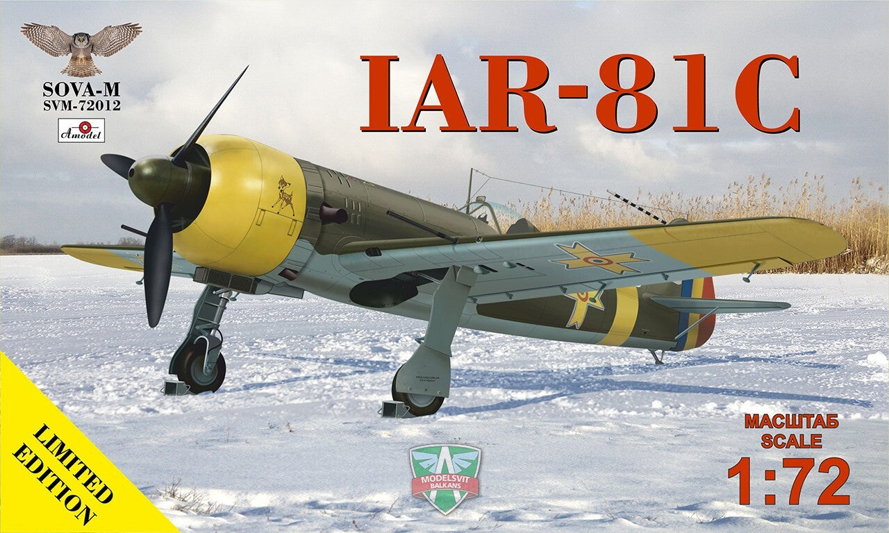 Sova-M 1/72 IAR-81C (no.320,323,343,344) Plastic Model Kit