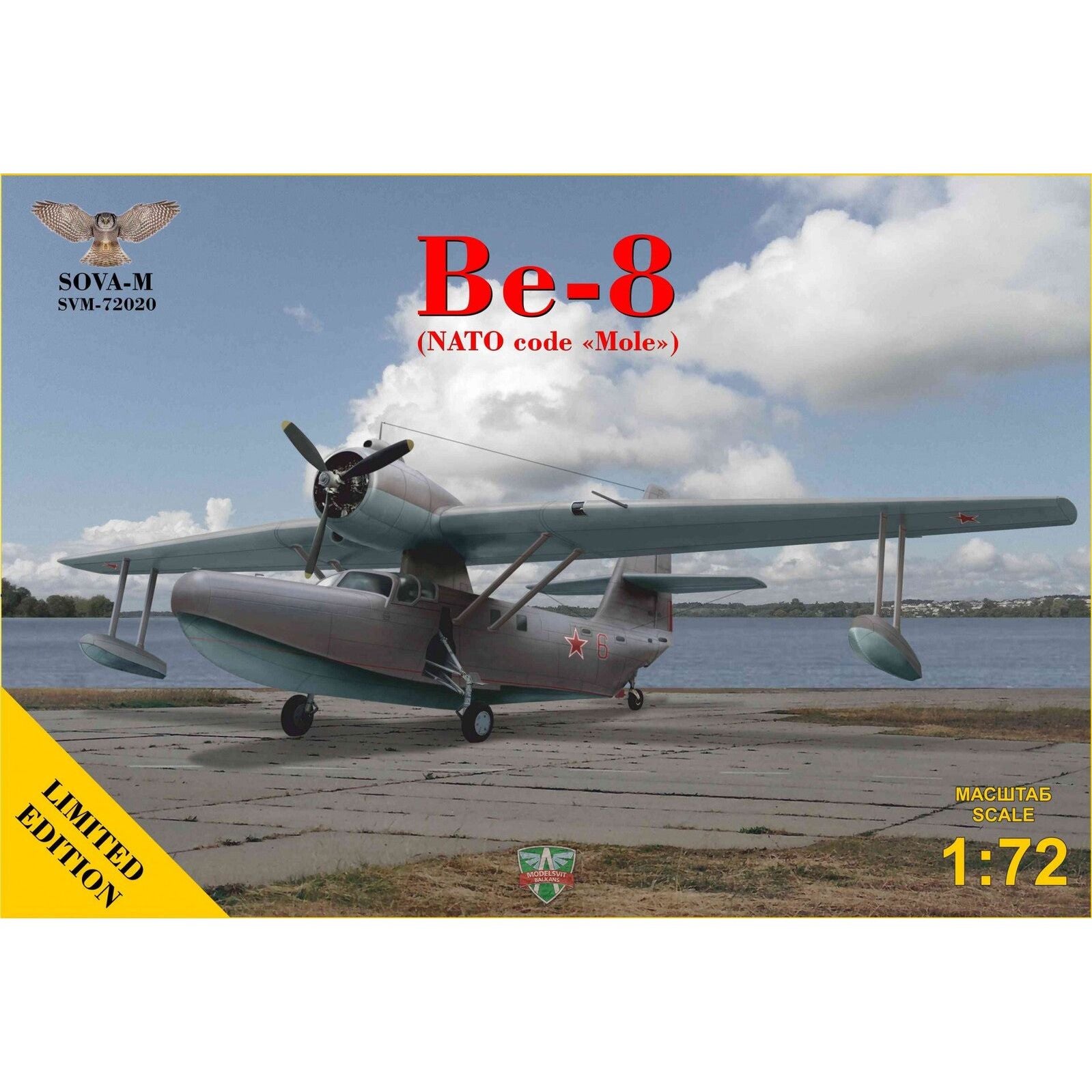 Sova-M 1/72 Be-8 passengerÂ amphibian aircraft Plastic Model Kit