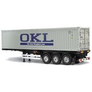 TAMIYA 1/14 Container 3-Axle Trailer