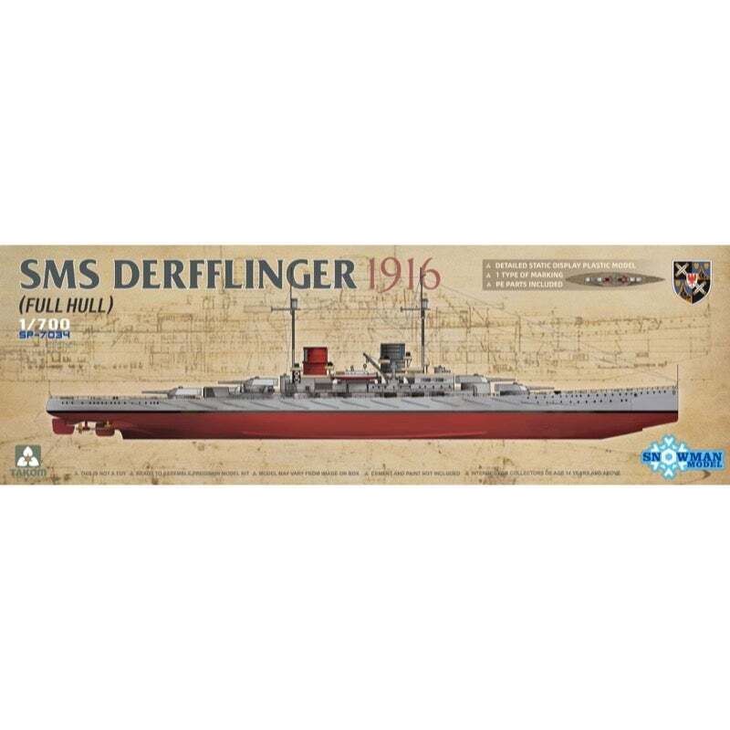 TAKOM 1/700 SMS Derfflinger 1916 (Full Hull) (Snowman)