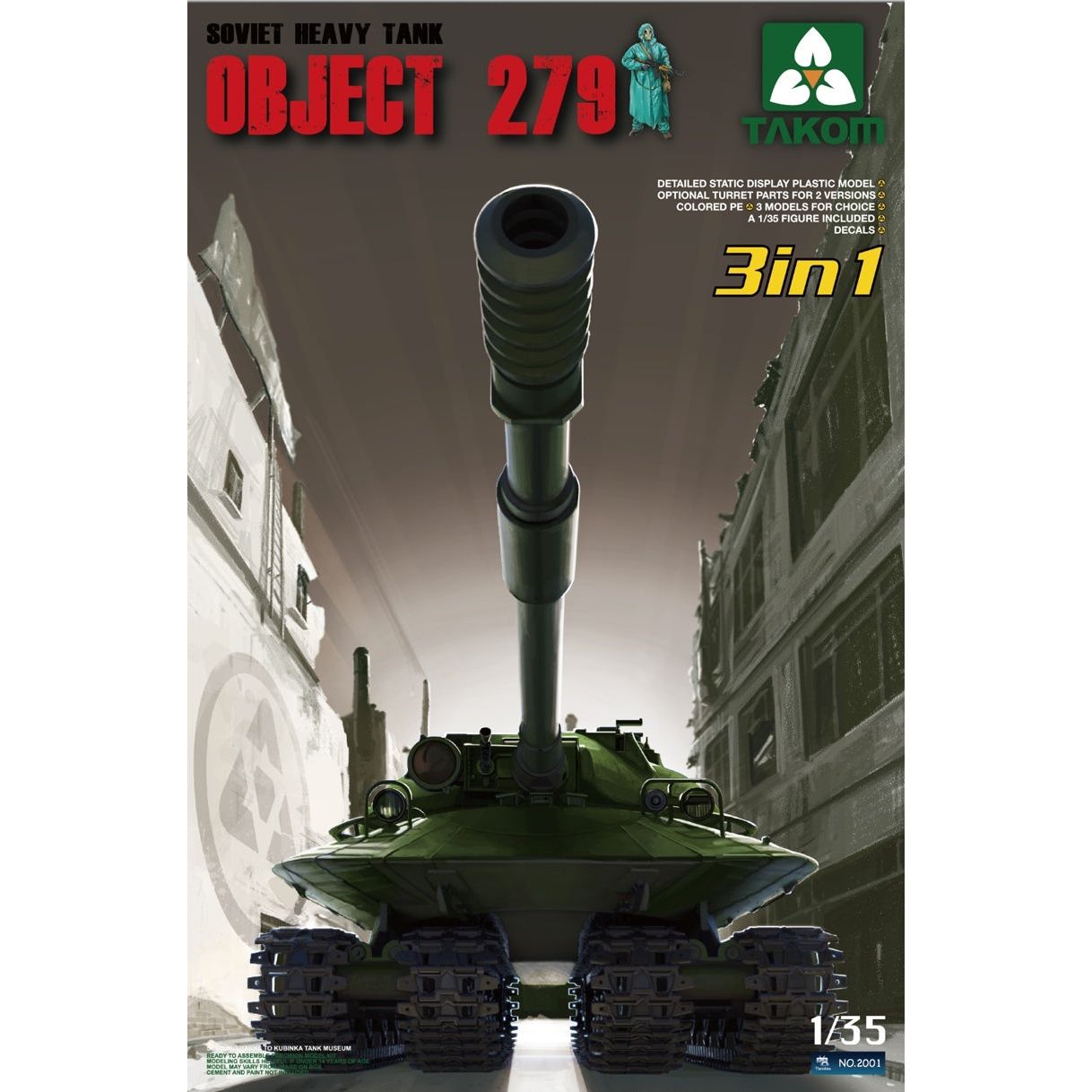 Takom 1/35 Soviet Heavy Tank Object 279 (3 in 1) Plastic Model Kit