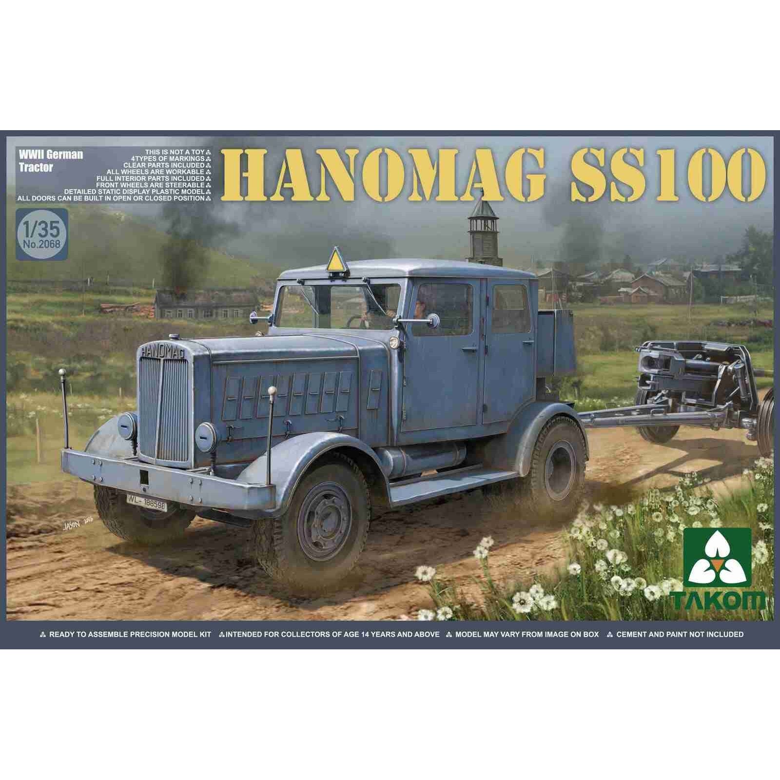 Takom 1/35 WWII German Tractor Hanomag SS100 Plastic Model Kit