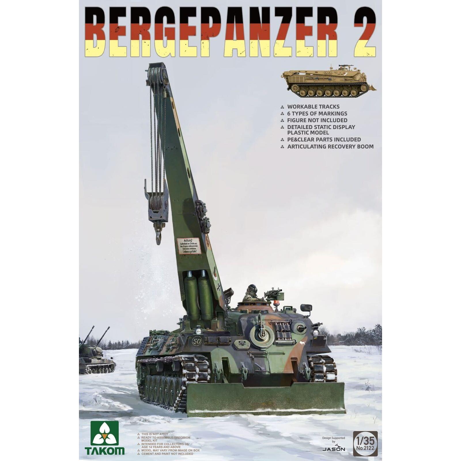 Takom 1/35 Bergepanzer 2 Plastic Model Kit